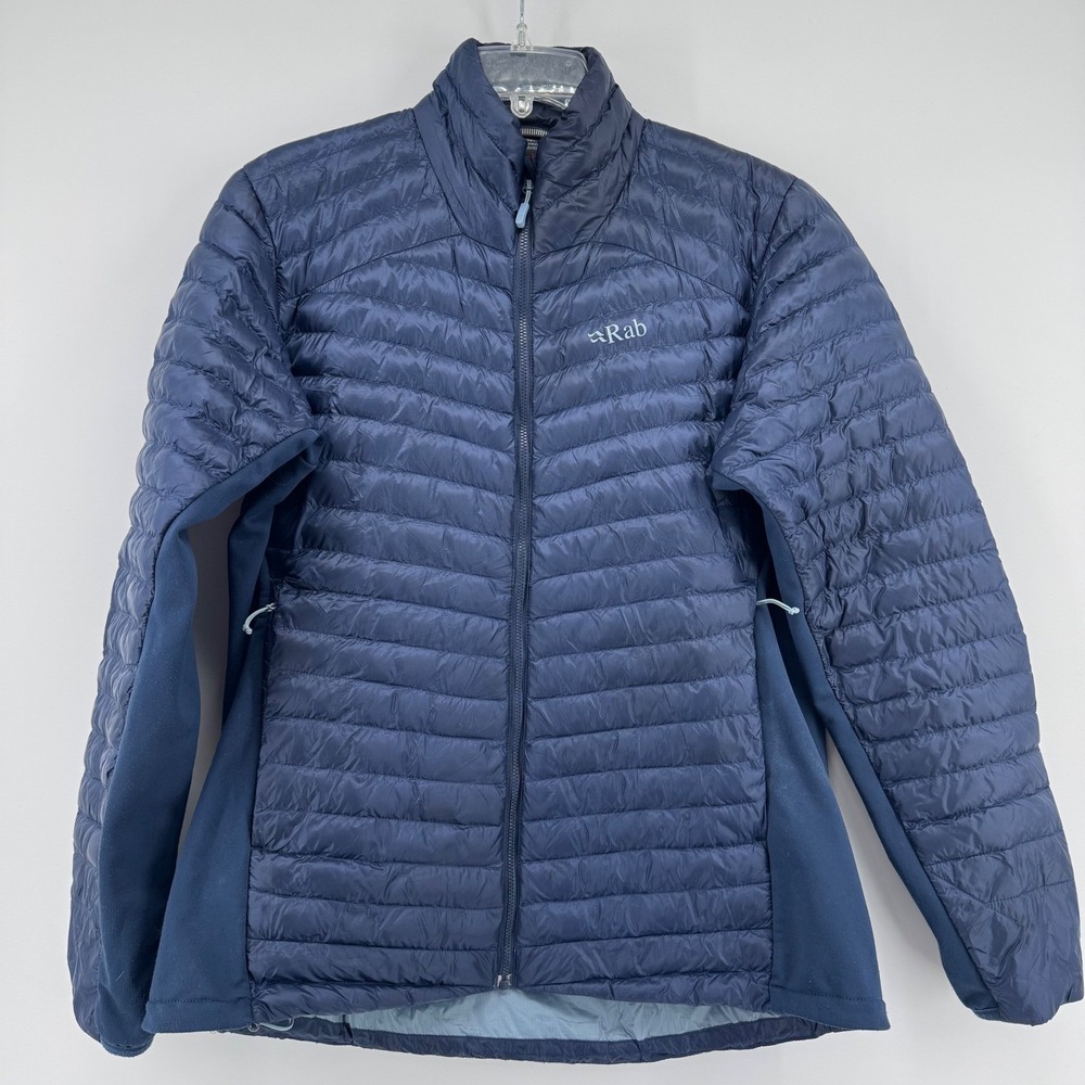Rab Cirrus Flex 2.0 Jacket Women XL Navy Blue Primaloft Hybrid Puffer QIO-75